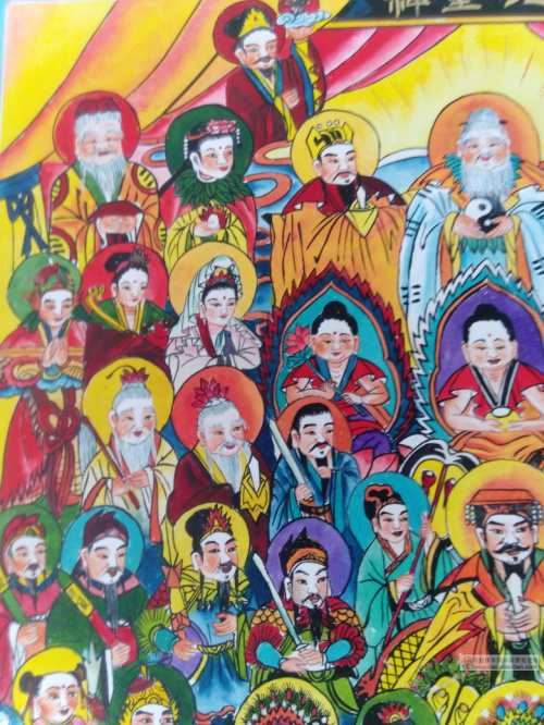 朱仙镇木版年画|手绘天地全神|民间瑰宝