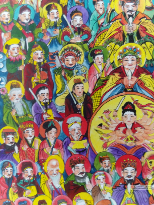 朱仙镇木版年画|手绘天地全神|民间瑰宝