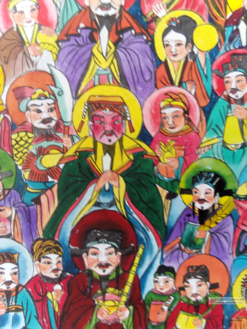 朱仙镇木版年画|手绘天地全神|民间瑰宝